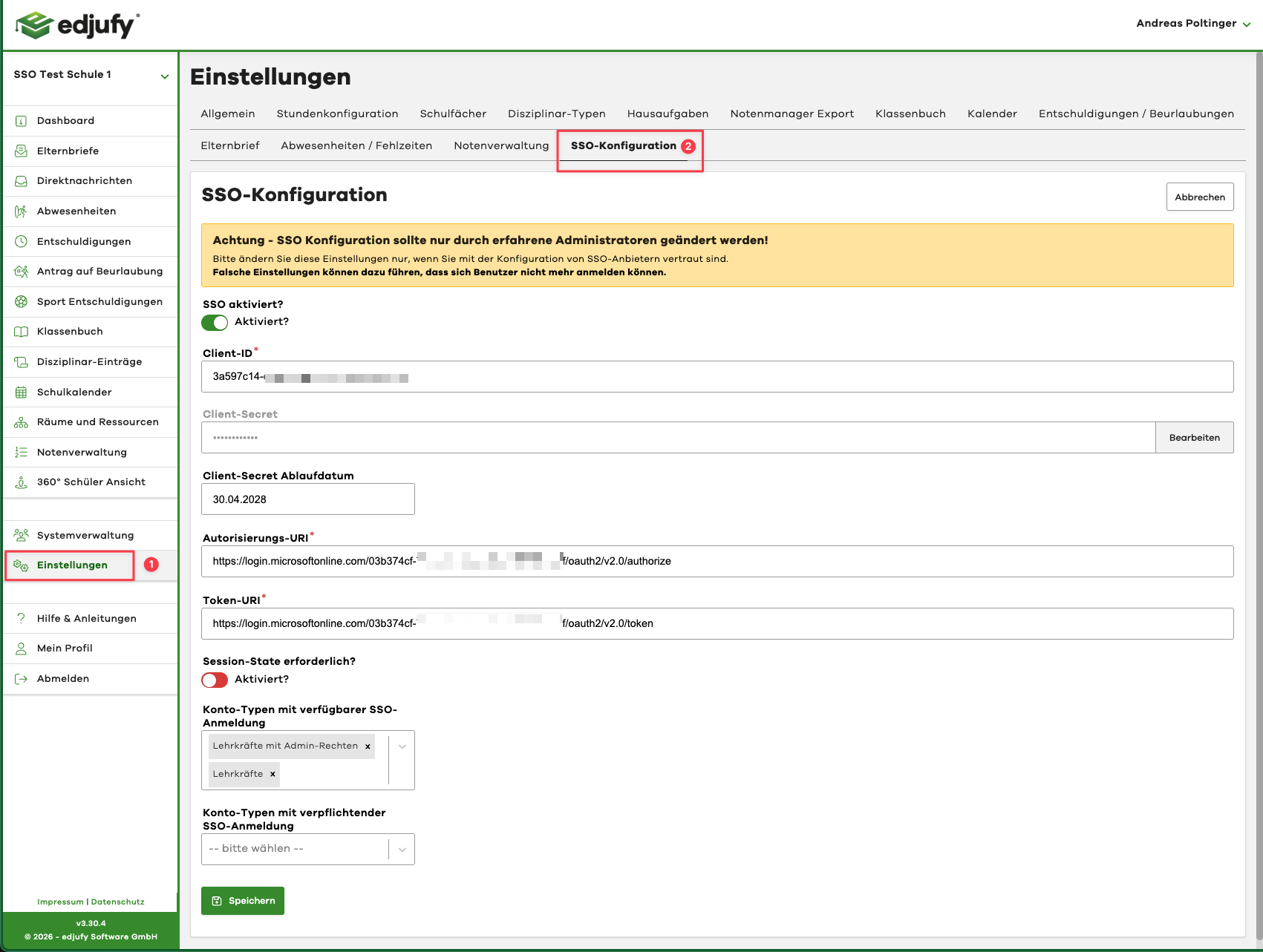 edjufy SSO Configuration