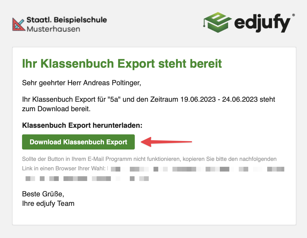 Download Lesson Log Export