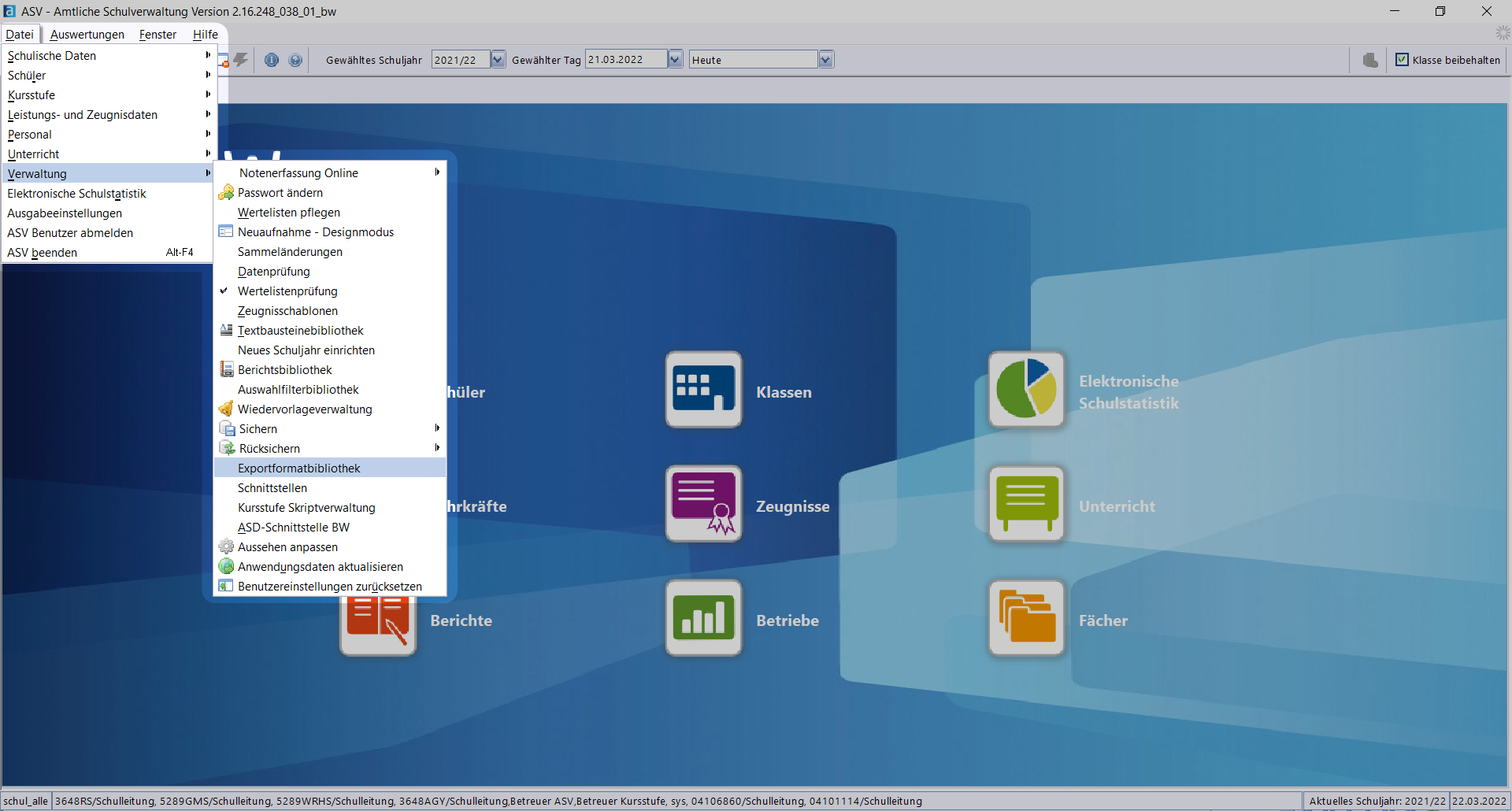 ASV-BW Export Format Library